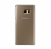 Samsung Galaxy Note FE Orjinal Clear View Uyku Modlu Gold Klf - Resim: 1