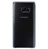 Samsung Galaxy Note FE Orjinal Clear View Uyku Modlu Siyah Klf - Resim 1
