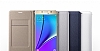 Samsung Galaxy Note 8 Czdanl Yan Kapakl Siyah Deri Klf - Resim 2