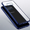 Samsung Galaxy Note 8 Gold Kenarl effaf Silikon Klf - Resim 3