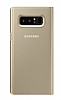 Samsung Galaxy Note 8 Orjinal Clear View Uyku Modlu Gold Klf - Resim 5