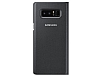 Samsung Galaxy Note 8 Orjinal Led Wallet Cover Siyah Klf - Resim 2