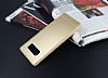 Samsung Galaxy Note 8 Silikon Kenarl Metal Gold Klf - Resim: 2
