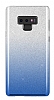 Samsung Galaxy Note 9 Simli Mavi Silikon Klf