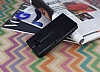 Samsung Galaxy On7 Czdanl Yan Kapakl Siyah Deri Klf - Resim: 3