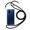 Samsung Galaxy S10 Lite Siyah Askl effaf Silikon Klf