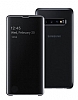 Samsung Galaxy S10e Orjinal Clear View Uyku Modlu Siyah Klf - Resim 1