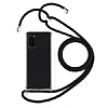 Samsung Galaxy S20 Siyah Askl effaf Silikon Klf