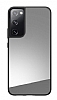 Samsung Galaxy S20 FE Aynal Silver Silikon Kenarl Rubber Klf