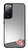 Samsung Galaxy S20 FE Pembe Bulut Figrl Aynal Silver Rubber Klf