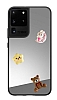 Samsung Galaxy S20 Ultra Ay Yldz Figrl Aynal Silver Rubber Klf