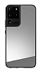 Samsung Galaxy S20 Ultra Aynal Silver Silikon Kenarl Rubber Klf