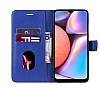 Samsung Galaxy S21 FE 5G Czdanl Kapakl Lacivert Deri Klf - Resim: 2