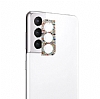 Samsung Galaxy S21 FE 5G Taşlı Colorful Kamera Lensi Koruyucu