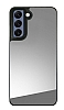 Samsung Galaxy S21 Plus Aynal Silver Silikon Kenarl Rubber Klf
