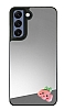 Samsung Galaxy S21 Plus Pembe Bulut Figrl Aynal Silver Rubber Klf