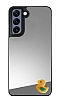 Samsung Galaxy S21 Plus Sar rdek Figrl Aynal Silver Rubber Klf