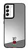 Samsung Galaxy S22 Plus 5G Kedi Figrl Aynal Silver Rubber Klf