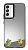 Samsung Galaxy S22 Plus 5G Kurbaa Figrl Aynal Silver Rubber Klf