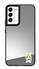 Samsung Galaxy S22 Plus 5G Papyonlu Tavan Figrl Aynal Silver Rubber Klf