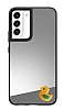 Samsung Galaxy S22 Plus 5G Sar rdek Figrl Aynal Silver Rubber Klf