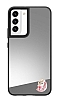 Samsung Galaxy S22 Plus 5G Sevimli Tavan Figrl Aynal Silver Rubber Klf