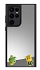 Samsung Galaxy S22 Ultra 5G Kurbaa Figrl Aynal Silver Rubber Klf