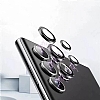 Samsung Galaxy S23 FE Metal Siyah Kamera Lens Koruyucu - Resim 2