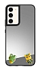 Samsung Galaxy S23 Kurbaa Figrl Aynal Silver Rubber Klf