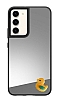 Samsung Galaxy S23 Plus Sar rdek Figrl Aynal Silver Rubber Klf