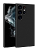 Samsung Galaxy S23 Ultra Kamera Korumal Mat Siyah Silikon Klf