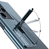 Samsung Galaxy S23 Ultra Kamera Korumal Standl effaf Rubber Klf - Resim 1