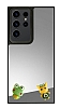Samsung Galaxy S23 Ultra Kurbaa Figrl Aynal Silver Rubber Klf