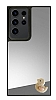 Samsung Galaxy S23 Ultra Pembe rdek Figrl Aynal Silver Rubber Klf