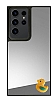 Samsung Galaxy S23 Ultra Sar rdek Figrl Aynal Silver Rubber Klf