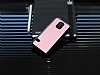 Samsung Galaxy S5 mini Metalik Kenarl Pembe Deri Klf - Resim: 1