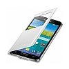 Samsung Galaxy S5 Orjinal Pencereli S View Cover Beyaz Klf - Resim 2