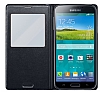 Samsung i9600 Galaxy S5 Orjinal Pencereli View Cover Siyah Klf - Resim: 2