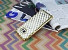 Samsung Galaxy S6 Edge Diamond Gold Kenarl effaf Silikon Klf - Resim 4
