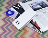 Samsung Galaxy S6 Edge nce Yan Kapakl Czdanl Beyaz Klf - Resim: 2