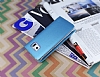 Samsung Galaxy S6 Edge nce Yan Kapakl Czdanl Mavi Klf - Resim 2