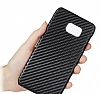 Samsung Galaxy S6 Edge Karbon Kahverengi Rubber Klf - Resim: 3