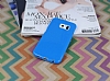 Samsung Galaxy S6 Edge Mavi Silikon Klf - Resim: 1