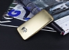 Samsung Galaxy S6 Edge Metalik Gold Silikon Klf - Resim 2