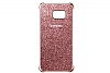 Samsung Galaxy S6 Edge Plus Orjinal Glitter Pembe Rubber Klf - Resim: 2