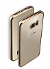 Samsung Galaxy S6 Edge Plus Silver Kenarl effaf Silikon Klf - Resim: 2