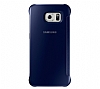 Samsung Galaxy S6 Orjinal Clear View Uyku Modlu Dark Blue Klf - Resim 6