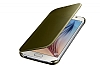 Samsung Galaxy S6 Orjinal Clear View Uyku Modlu Gold Klf - Resim: 8