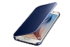 Samsung Galaxy S6 Orjinal Clear View Uyku Modlu Dark Blue Klf - Resim 8
