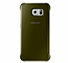 Samsung Galaxy S6 Orjinal Clear View Uyku Modlu Gold Klf - Resim: 6